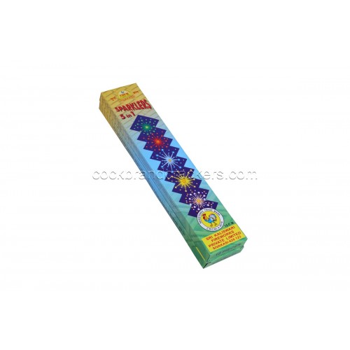 15 cm SPARKLERS 5 in 1 (ASSORTED) (2 BX)